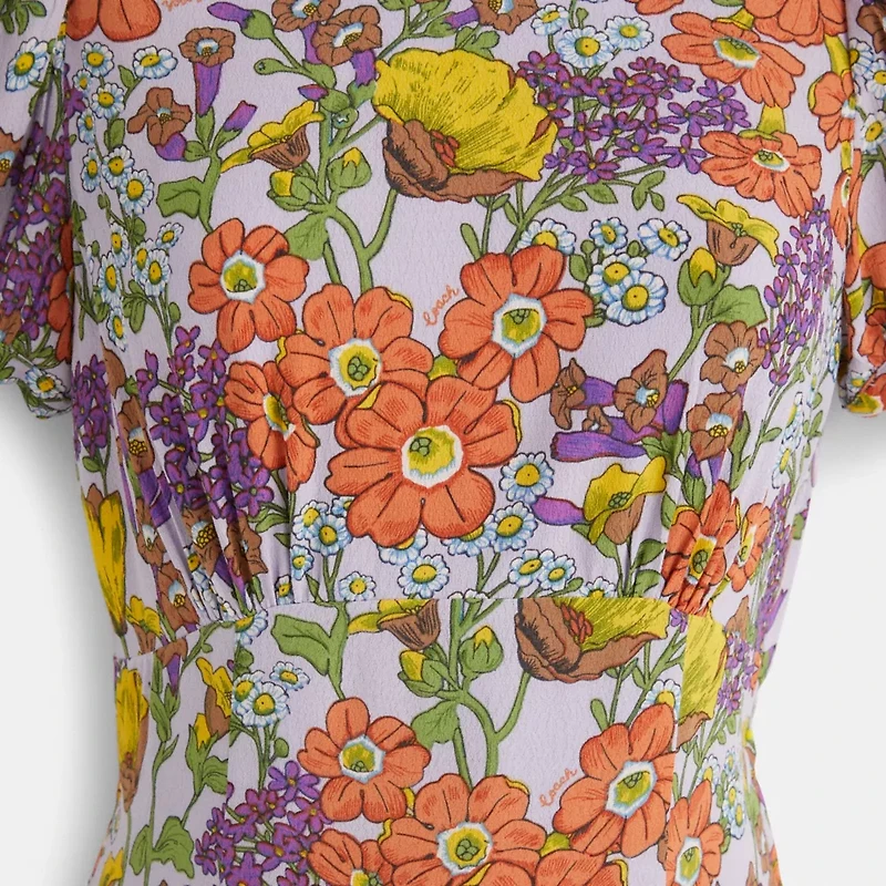Restored Floral Midi Dress