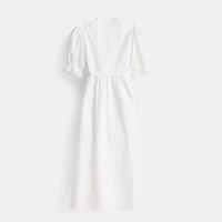 Restored Broderie Anglaise Wrap Dress