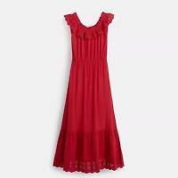 Restored Sleeveless Ruffle Dress