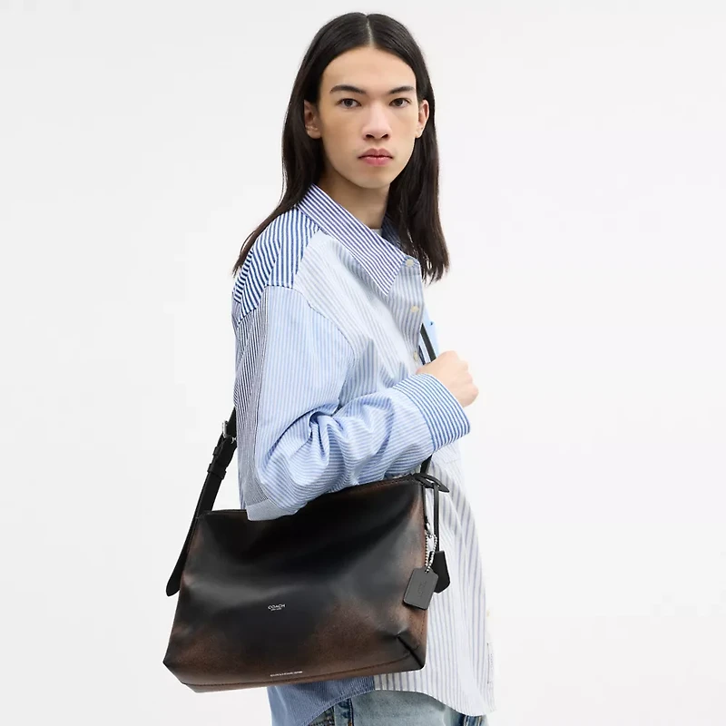 Mott Messenger Bag In Loved Leather