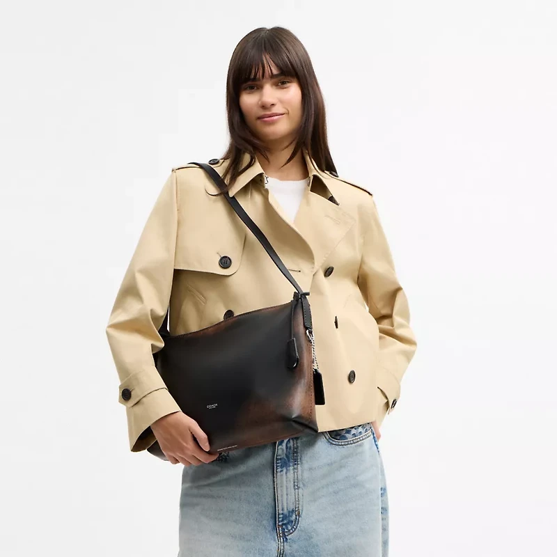 Mott Messenger Bag In Loved Leather