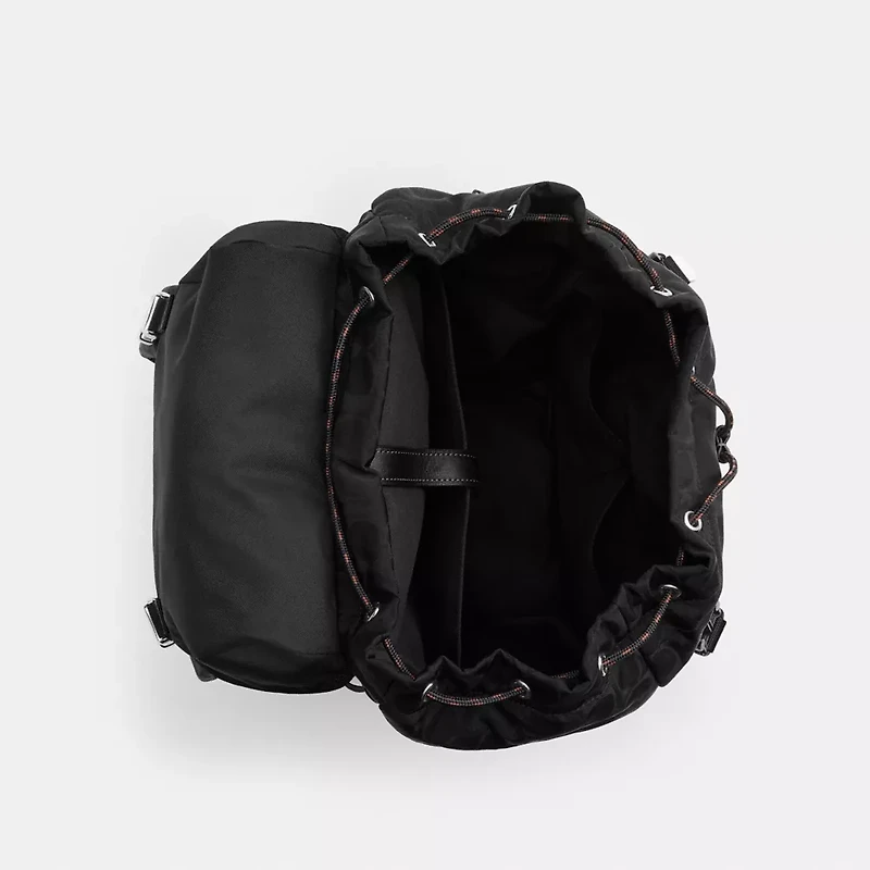 Logan Backpack In Signature Nylon With Charms