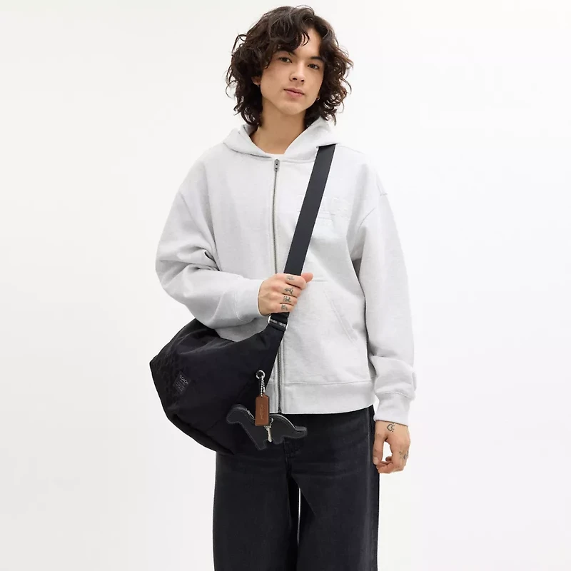 Leo Crossbody In Signature Nylon With Charms