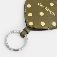 Heart Bag Charm With Key Ring