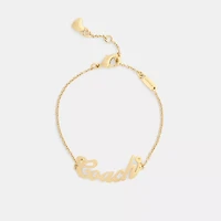 Coach Script Nameplate Bracelet