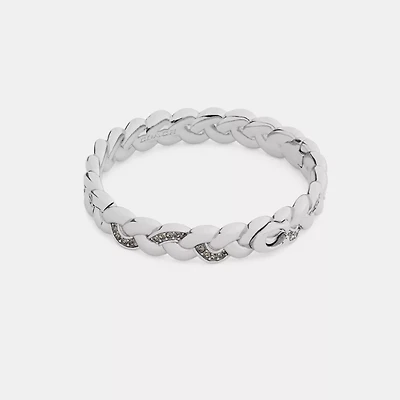 Braided Signature Hinged Bangle