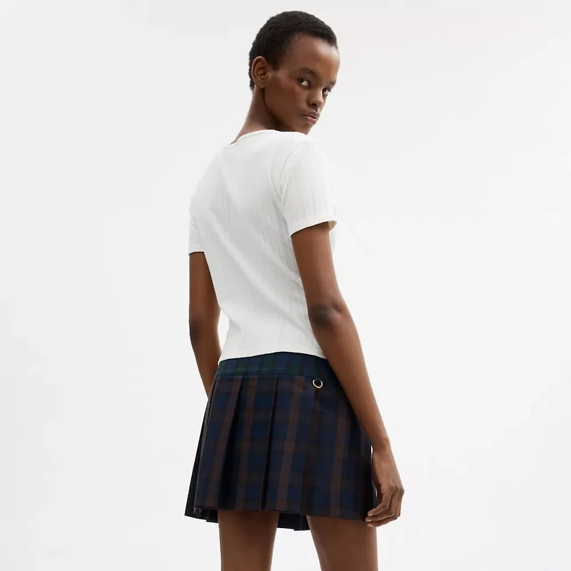 Coach | Brain Dead Mini Plaid Pleated Skirt