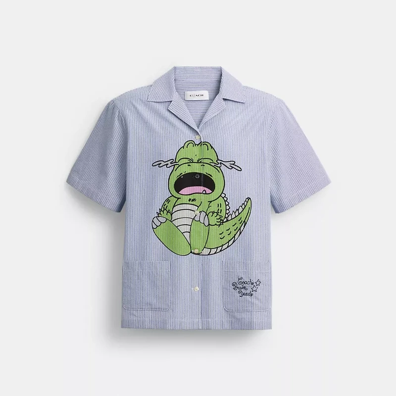 Coach | Brain Dead Darby Dino Short Sleeve Button Up Shirt