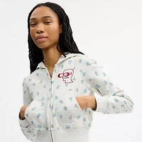 Coach | Brain Dead Shrunken Floral Print Hoodie