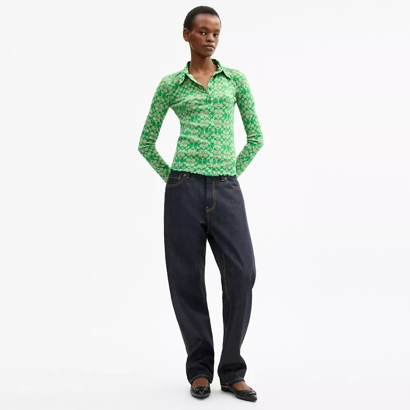 Coach | Brain Dead Printed Mesh Button Up Shirt