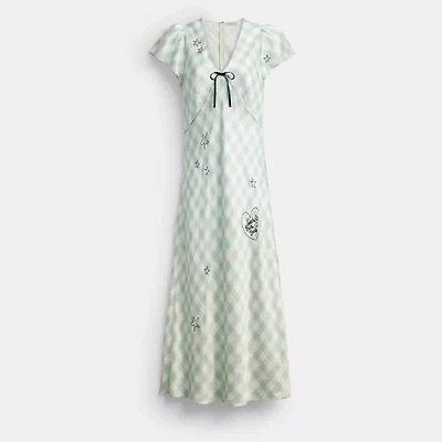 Coach | Brain Dead Embroidered Gingham Dress