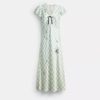 Coach | Brain Dead Embroidered Gingham Dress