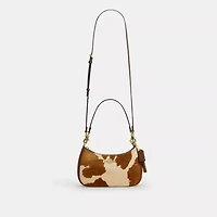 Teri Shoulder Bag In Haircalf With Cow Print
