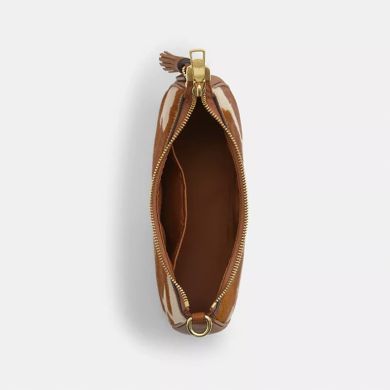 Teri Shoulder Bag In Haircalf With Cow Print