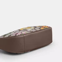 Teri Mini Crossbody Bag In Signature Jacquard With Floral Embroidery