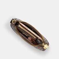 Teri Mini Crossbody Bag In Signature Jacquard With Floral Embroidery