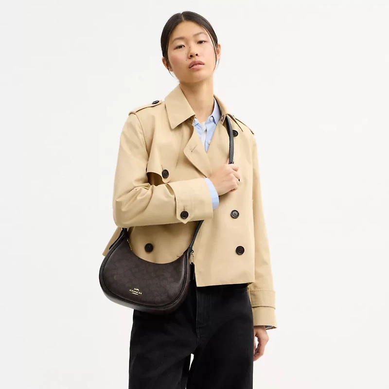 Emily Shoulder Bag Signature Canvas