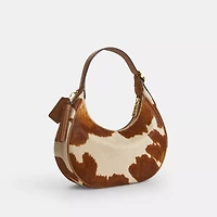 Emily Shoulder Bag In Haircalf With Cow Print