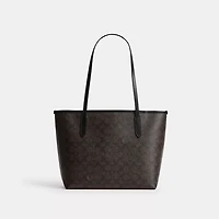 Medium City Tote Bag Signature Canvas