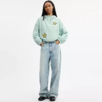 Coach | Brain Dead Star Cropped Windbreaker In Recycled Polyamide