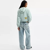 Coach | Brain Dead Star Cropped Windbreaker In Recycled Polyamide