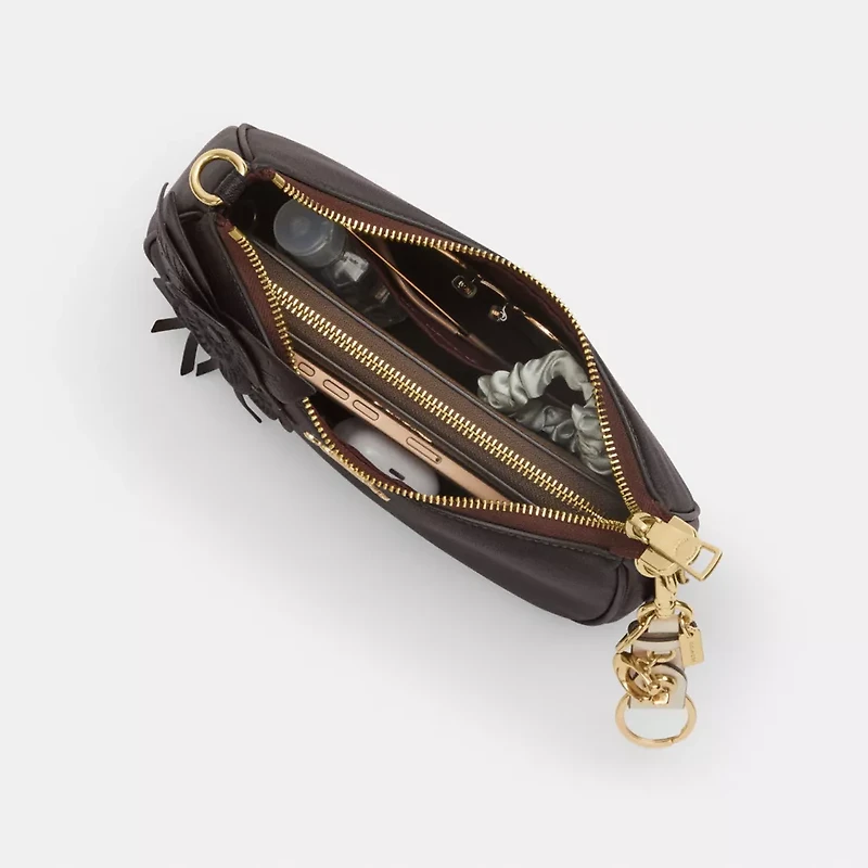 Teri Shoulder Bag With Floral Applique