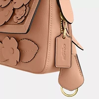 Etta Small Flap Shoulder Bag With Floral Applique