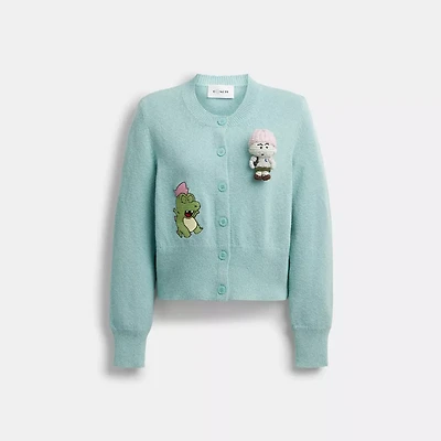 Coach | Brain Dead Plush Character Cardigan Organic Cotton