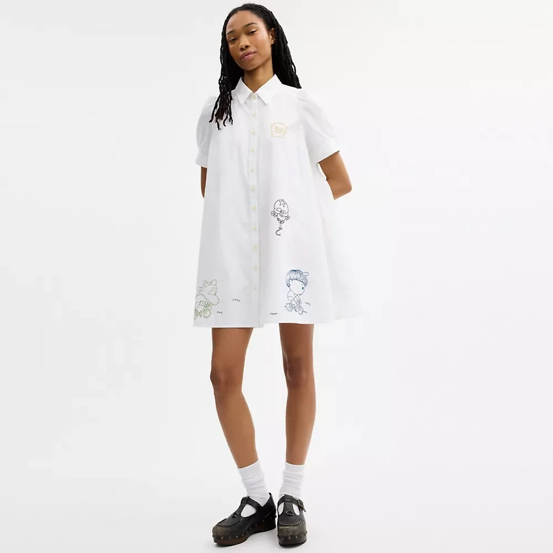 Coach | Brain Dead Embroidered Shirt Dress