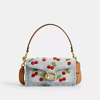 Tabby Shoulder Bag 26 With Cherry Embroidery