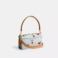 Tabby Shoulder Bag 26 With Cherry Embroidery