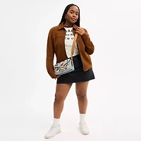 Tabby Shoulder Bag 26 With Cherry Embroidery