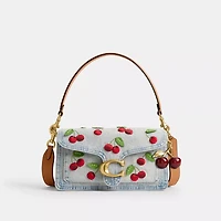 Tabby Shoulder Bag 26 With Cherry Embroidery