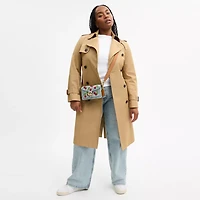 Tabby Shoulder Bag 20 With Cherry Embroidery