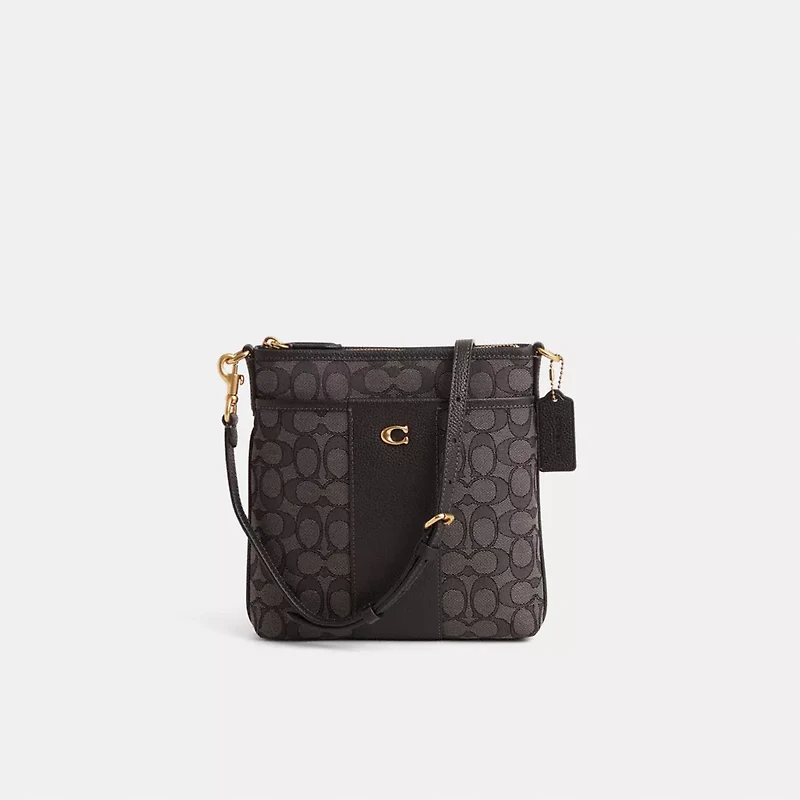 Restored Kitt Messenger Crossbody Bag In Signature Jacquard