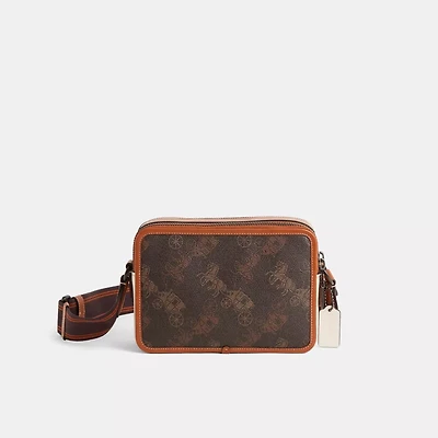 Restored Charter Crossbody Bag 24 With Large Horse And Carriage Print