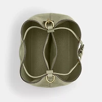 Rowan Bucket Bag In Signature Leather