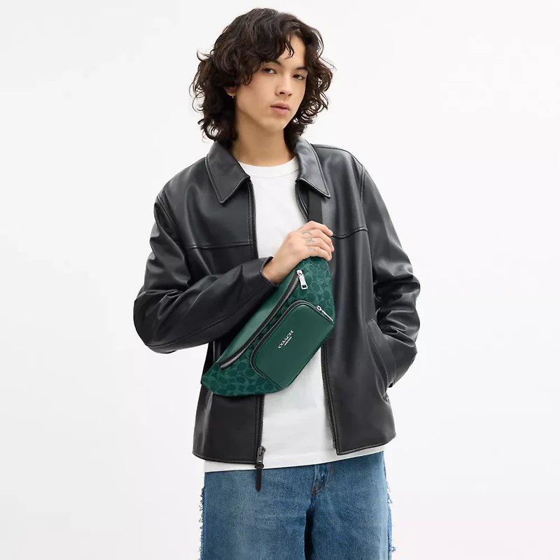 Racer Small Belt Bag In Signature Canvas