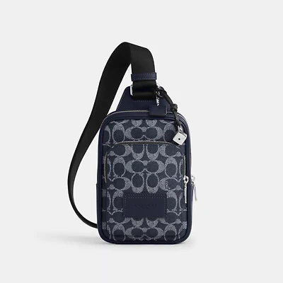 Racer Sling Pack Signature Canvas With Charms
