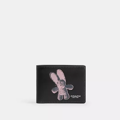 Slim Billfold Wallet With Floppy Graphic