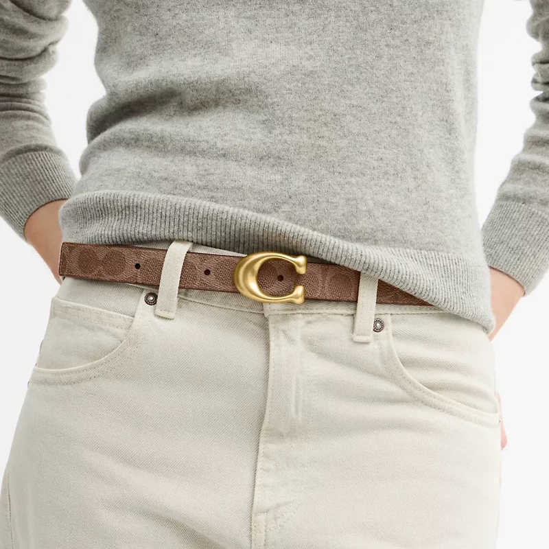 Sculpted C Buckle Reversible Belt, 25 Mm
