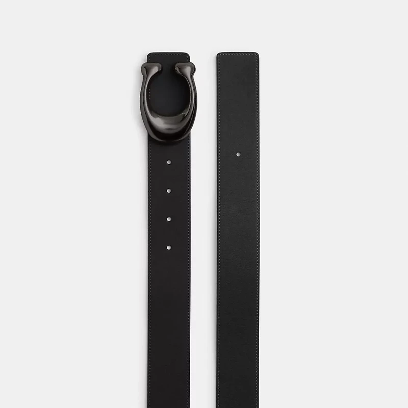 Sculpted C Buckle Reversible Belt