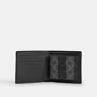3-In-1 Wallet In Signature Canvas With Stripes
