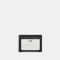 Slim Id Card Case In Signature Canvas With Stripes