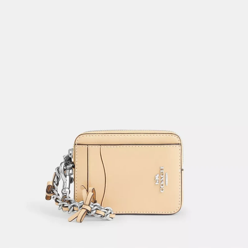 Zip Card Case With Bows