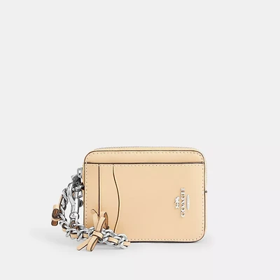Zip Card Case With Bows