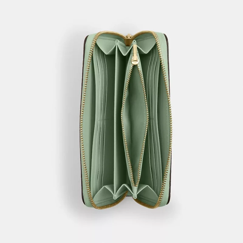 Long Zip Around Wallet With Floral Print