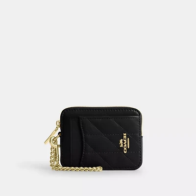 Zip Card Case With Quilting