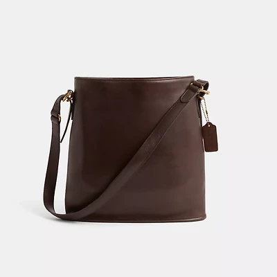 Vintage Equestrian Slim Bucket Bag