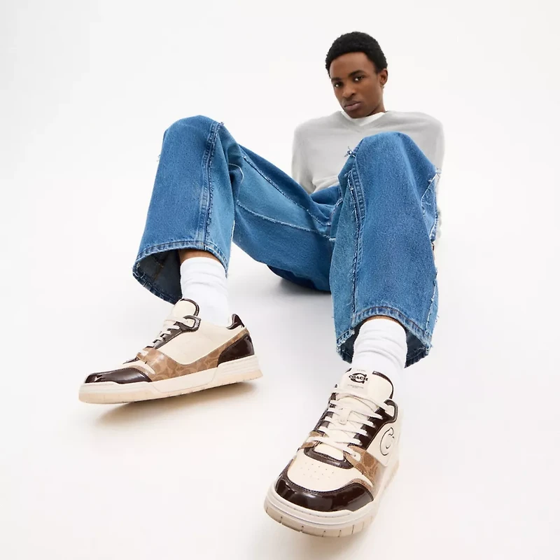 Soho Sneaker With Patent Signature